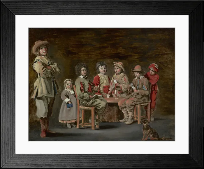 Framed Print : The Young Card Players, 1643. Creator: Antoine Le Nain Framed Print : The Young Card Players, 1643. Creator: Antoine Le Nain