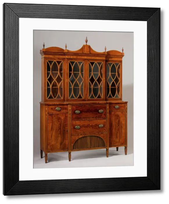 Framed Print : Secretary, 1800-1810. Creator: Nehemiah Adams Framed Print : Secretary, 1800-1810. Creator: Nehemiah Adams