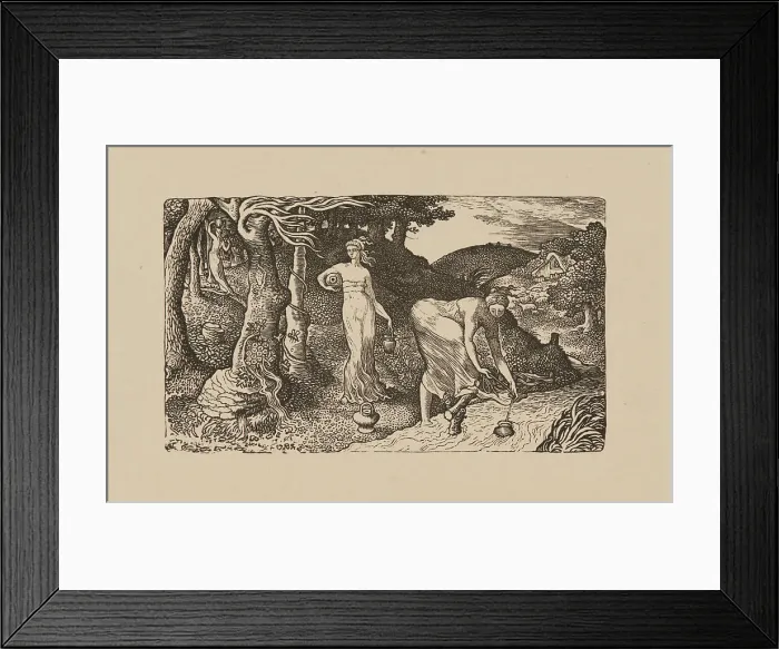 Framed Print : The Brook, 1829. Creator: Edward Calvert Framed Print : The Brook, 1829. Creator: Edward Calvert