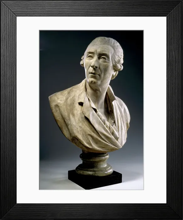 Framed Print : Bust Of A Man, 1791. Creator: Augustin Pajou Framed Print : Bust Of A Man, 1791. Creator: Augustin Pajou