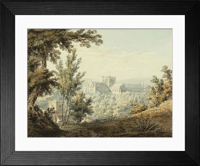 Framed Print : A View Of Winchester Abbey, 1793. Creator: Edward Dayes Framed Print : A View Of Winchester Abbey, 1793. Creator: Edward Dayes
