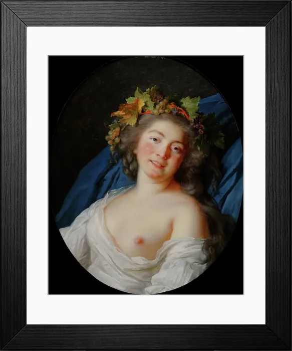 Framed Print : Bacchante, 1785. Creator: Elisabeth Louise Vigee-LeBrun Framed Print : Bacchante, 1785. Creator: Elisabeth Louise Vigee-LeBrun