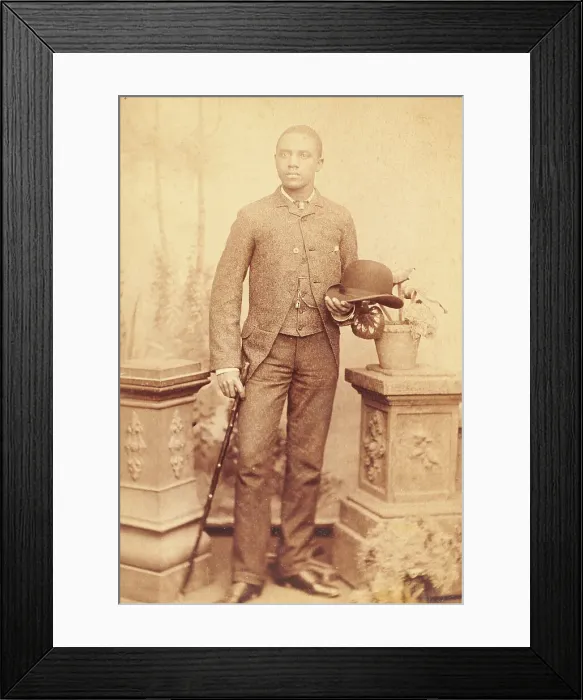 Framed Print : Portrait Of A Man, c1879-1891. Creator: Edward J. Souby Framed Print : Portrait Of A Man, c1879-1891. Creator: Edward J. Souby