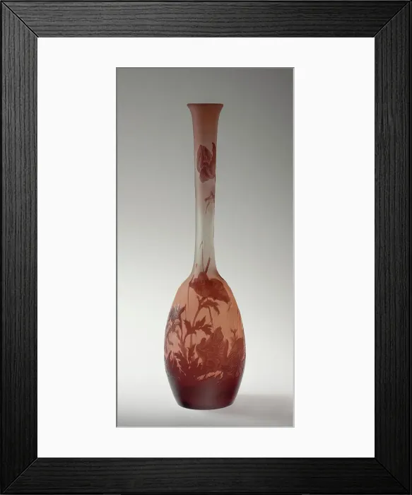 Framed Print : Cameo Vase, c1900-1915. Creator: Emile Gallé Framed Print : Cameo Vase, c1900-1915. Creator: Emile Gallé