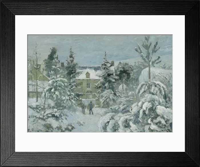 Framed Print : Piette's House At Montfoucault, 1874. Creator: Camille Pissarro Framed Print : Piette's House At Montfoucault, 1874. Creator: Camille Pissarro