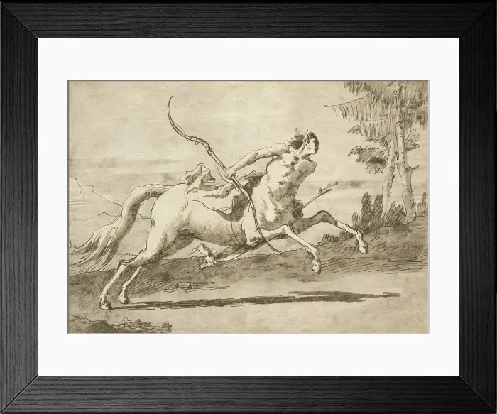 Framed Print : Galloping Centaur, c1755-1765. Creator: Giovanni Domenico Tiepolo Framed Print : Galloping Centaur, c1755-1765. Creator: Giovanni Domenico Tiepolo