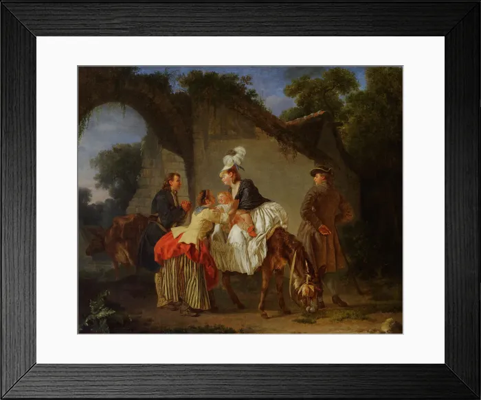 Framed Print : Farewell To The Wet Nurse, 1776-77. Creator: Etienne Aubry Framed Print : Farewell To The Wet Nurse, 1776-77. Creator: Etienne Aubry