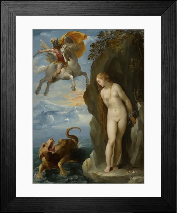 Framed Print : Perseus Rescuing Andromeda, 1594 / 95. Creator: Giuseppe Cesari Framed Print : Perseus Rescuing Andromeda, 1594 / 95. Creator: Giuseppe Cesari