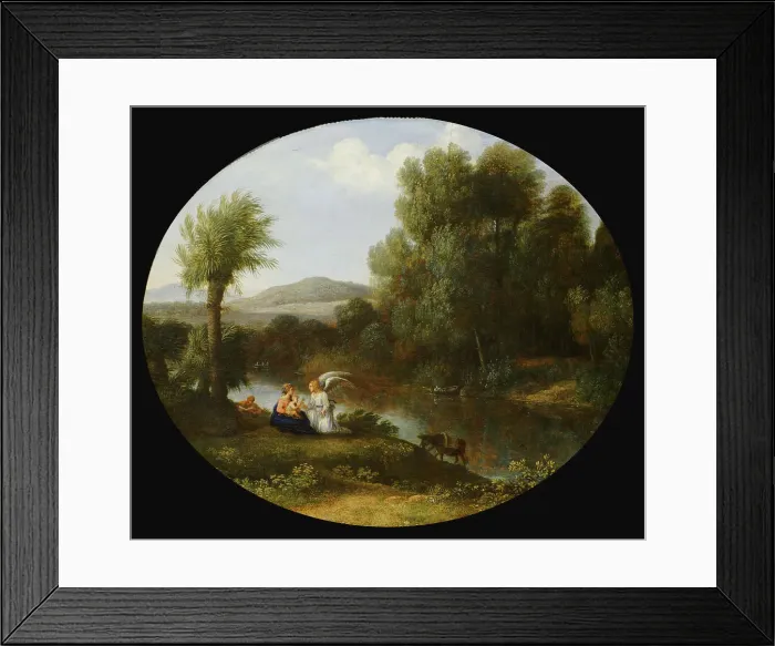 Framed Print : Rest On The Flight Into Egypt, 1646. Creator: Claude Lorrain Framed Print : Rest On The Flight Into Egypt, 1646. Creator: Claude Lorrain