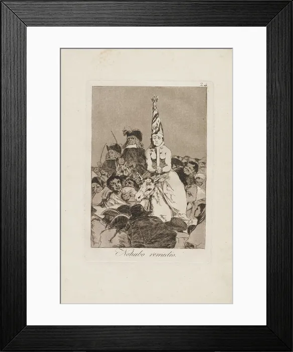 Framed Print : There Was No Remedy (No Hubo Remedio), 1799. Creator: Francisco Goya Framed Print : There Was No Remedy (No Hubo Remedio), 1799. Creator: Francisco Goya