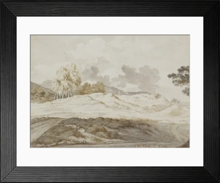 Framed Print : Landscape With Figures, 1786. Creator: Hendrick Hoogers Framed Print : Landscape With Figures, 1786. Creator: Hendrick Hoogers