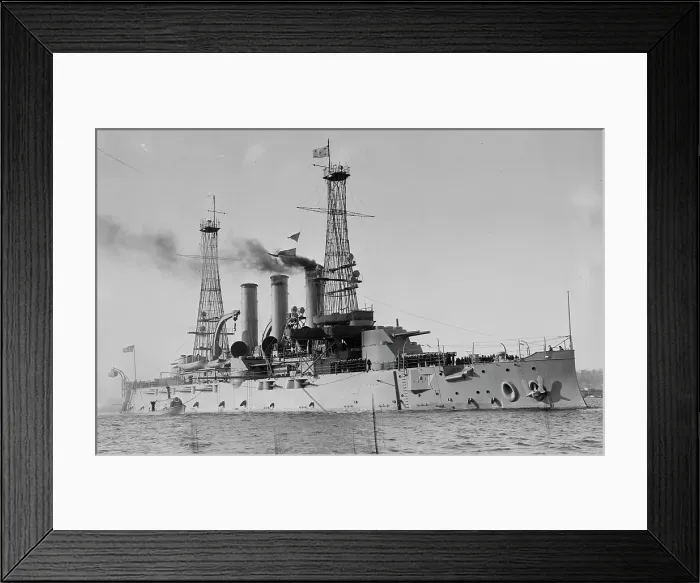 Framed Print : Kansas U.S.N. 1917. Creator: Bain News Service Framed Print : Kansas U.S.N. 1917. Creator: Bain News Service