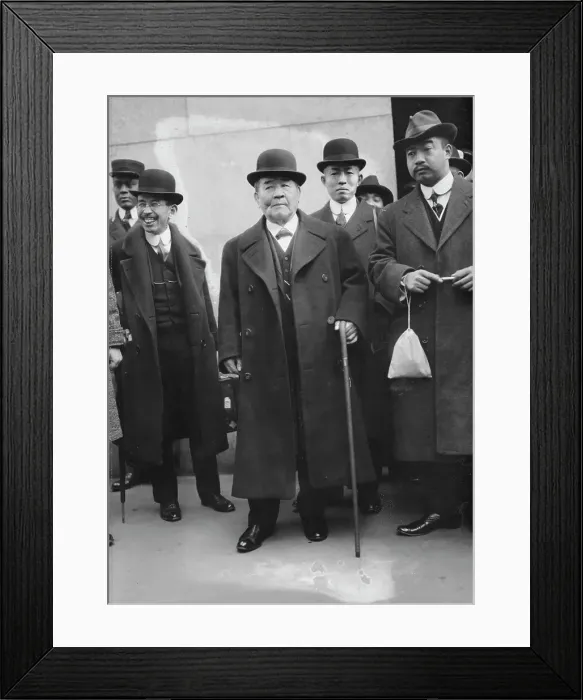 Framed Print : Baron Shibusawa, between c1910 and c1915. Creator: Bain News Service Framed Print : Baron Shibusawa, between c1910 and c1915. Creator: Bain News Service