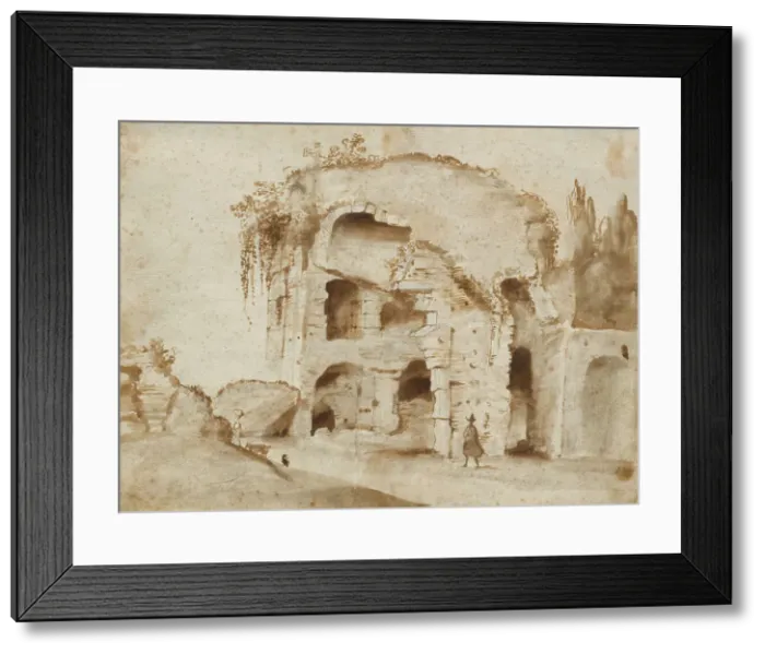 Framed Print : A Ruin On The Palatine Hill, 1630-35. Creator: Claude Lorrain Framed Print : A Ruin On The Palatine Hill, 1630-35. Creator: Claude Lorrain