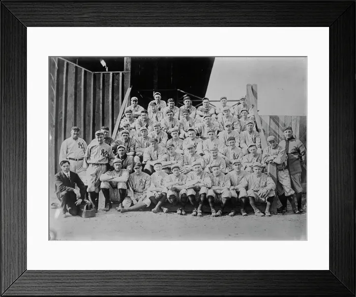 Framed Print : New York AL team photo (baseball)], 1916. Creator: Bain News Service