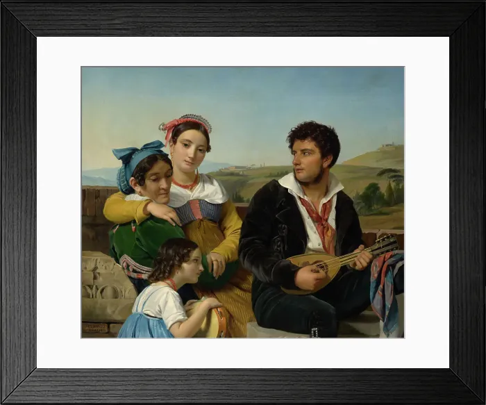 Framed Print : Musical Group, 1821. Creator: Francois-Joseph Navez Framed Print : Musical Group, 1821. Creator: Francois-Joseph Navez