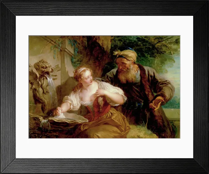 Framed Print : The Amorous Proposal, c1725. Creator: Francois Lemoyne Framed Print : The Amorous Proposal, c1725. Creator: Francois Lemoyne