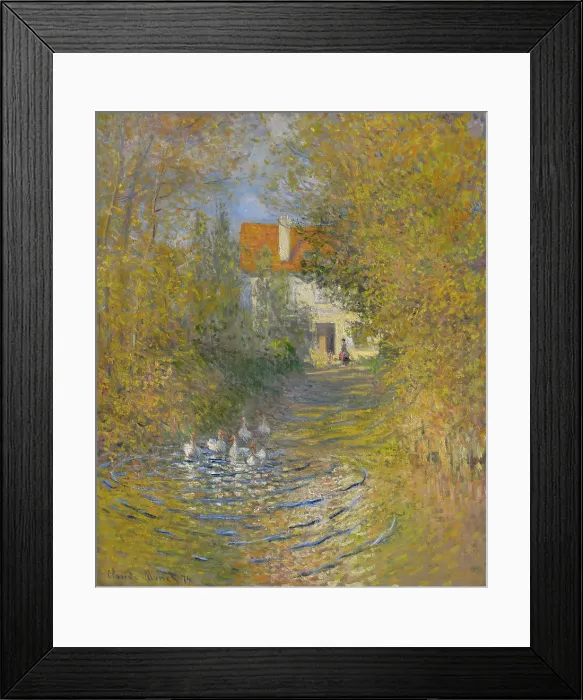 Framed Print : The Geese, 1874. Creator: Claude Monet Framed Print : The Geese, 1874. Creator: Claude Monet