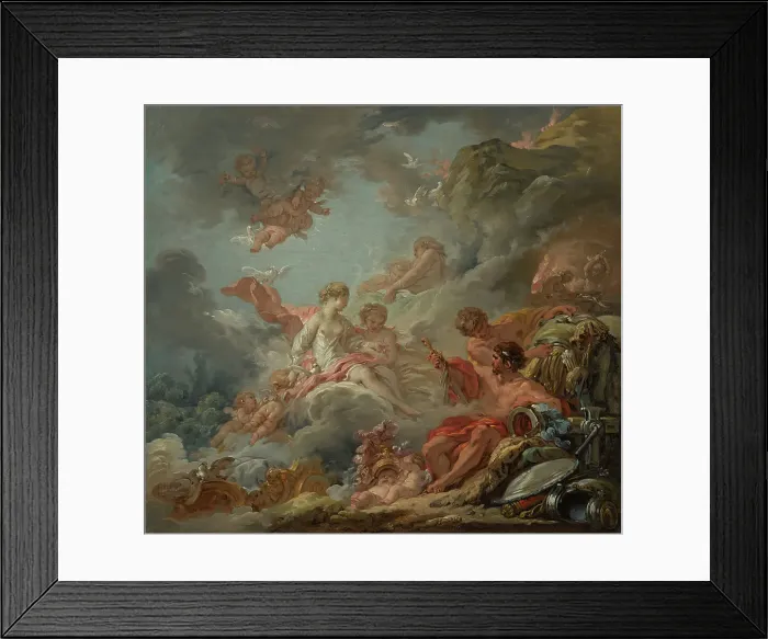 Framed Print : Vulcan Presenting Arms To Venus For Aeneas, 1756. Creator: Francois Boucher Framed Print : Vulcan Presenting Arms To Venus For Aeneas, 1756. Creator: Francois Boucher