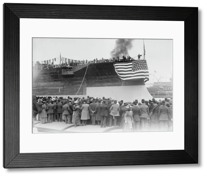 Framed Print : Florida, U.S.N. battleship, 1910. Creator: Bain News Service Framed Print : Florida, U.S.N. battleship, 1910. Creator: Bain News Service
