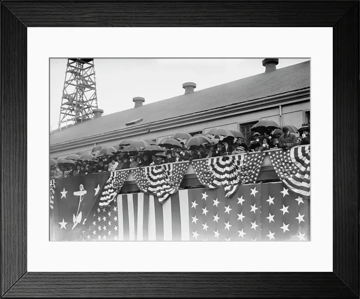 Framed Print : Launch of Florida, U.S.N. 1910. Creator: Bain News Service Framed Print : Launch of Florida, U.S.N. 1910. Creator: Bain News Service