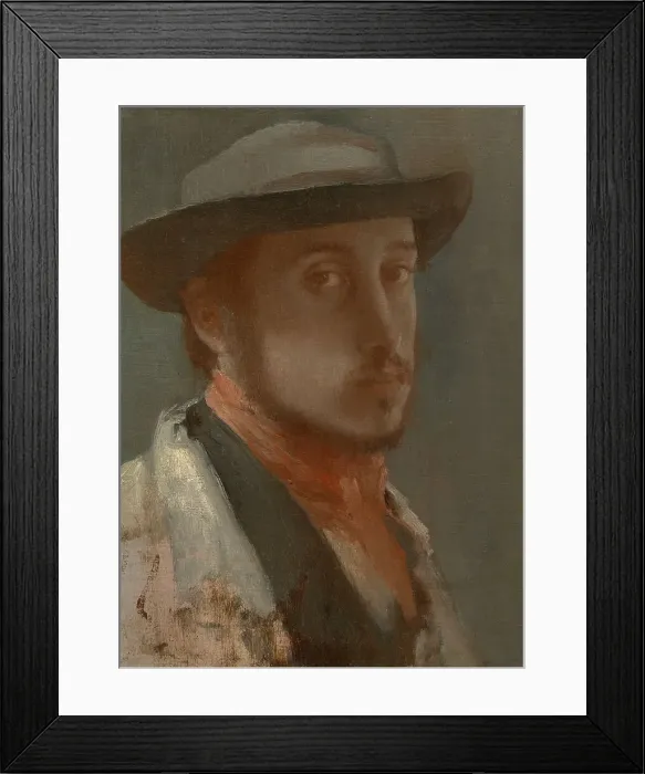 Framed Print : Self-Portrait, 1899. Creator: Edgar Degas Framed Print : Self-Portrait, 1899. Creator: Edgar Degas