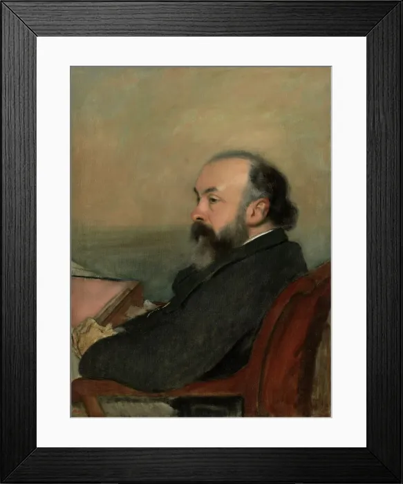 Framed Print : Portrait Of A Man, 1887. Creator: Edgar Degas Framed Print : Portrait Of A Man, 1887. Creator: Edgar Degas
