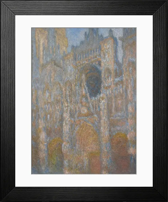 Framed Print : Rouen Cathedral, The Façade In Sunlight, c1892-94. Creator: Claude Monet Framed Print : Rouen Cathedral, The Façade In Sunlight, c1892-94. Creator: Claude Monet