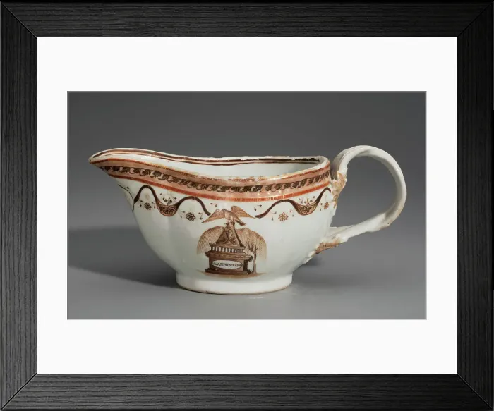 Framed Print : Sauce Boat From The George Washington Memorial Service, c1800. Creator: Unknown Framed Print : Sauce Boat From The George Washington Memorial Service, c1800. Creator: Unknown