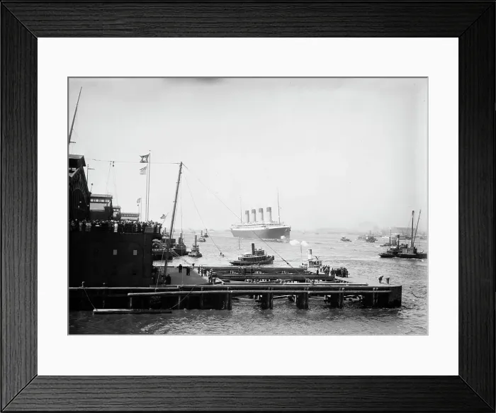 Framed Print : Arrival OLYMPIC 1911. Creator: Bain News Service Framed Print : Arrival OLYMPIC 1911. Creator: Bain News Service