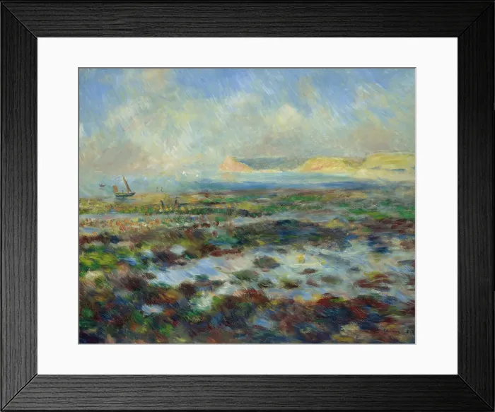 Framed Print : Low Tide, Yport, 1883. Creator: Pierre-Auguste Renoir Framed Print : Low Tide, Yport, 1883. Creator: Pierre-Auguste Renoir