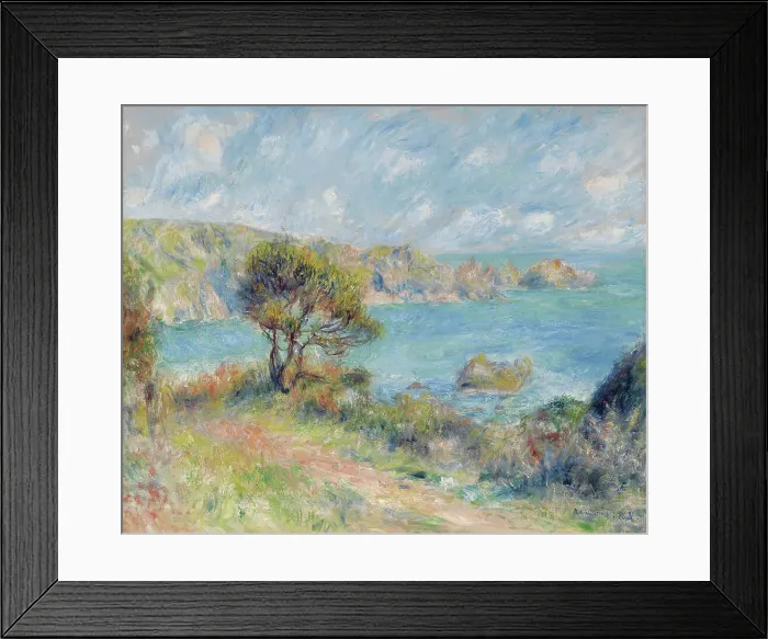 Framed Print : View At Guernsey, 1883. Creator: Pierre-Auguste Renoir Framed Print : View At Guernsey, 1883. Creator: Pierre-Auguste Renoir