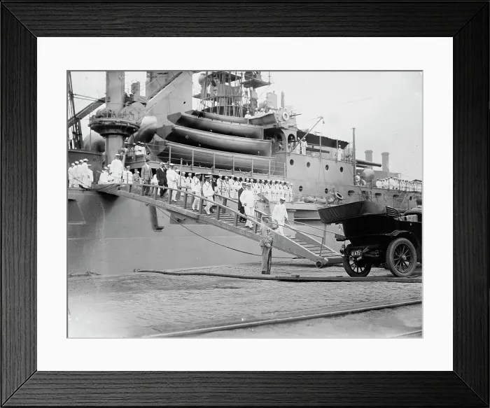 Framed Print : Adm. Togo on NORTH DAKOTA, between c1910 and c1915. Creator: Bain News Service Framed Print : Adm. Togo on NORTH DAKOTA, between c1910 and c1915. Creator: Bain News Service
