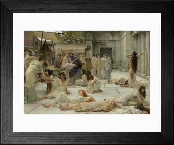Framed Print : The Women Of Amphissa, 1887. Creator: Sir Lawrence Alma-Tadema Framed Print : The Women Of Amphissa, 1887. Creator: Sir Lawrence Alma-Tadema