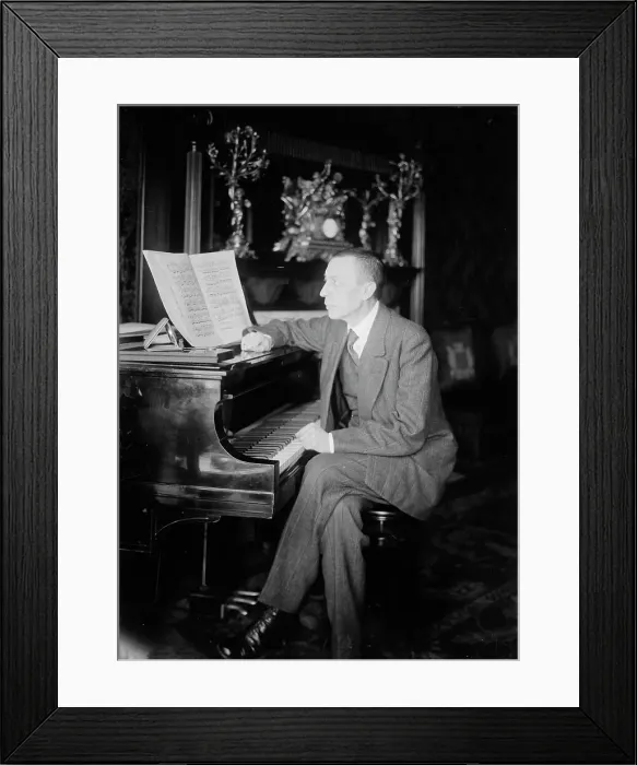 Framed Print : Rachmaninoff, between c1915 and c1920. Creator: Bain News Service Framed Print : Rachmaninoff, between c1915 and c1920. Creator: Bain News Service