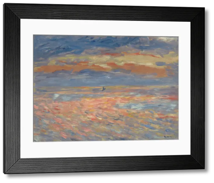 Framed Print : Sunset, 1879 OR 1881. Creator: Pierre-Auguste Renoir Framed Print : Sunset, 1879 OR 1881. Creator: Pierre-Auguste Renoir
