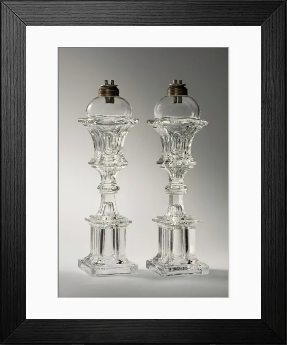 Framed Print : Pair Of Lamps, c1835-50. Creator: Unknown Framed Print : Pair Of Lamps, c1835-50. Creator: Unknown