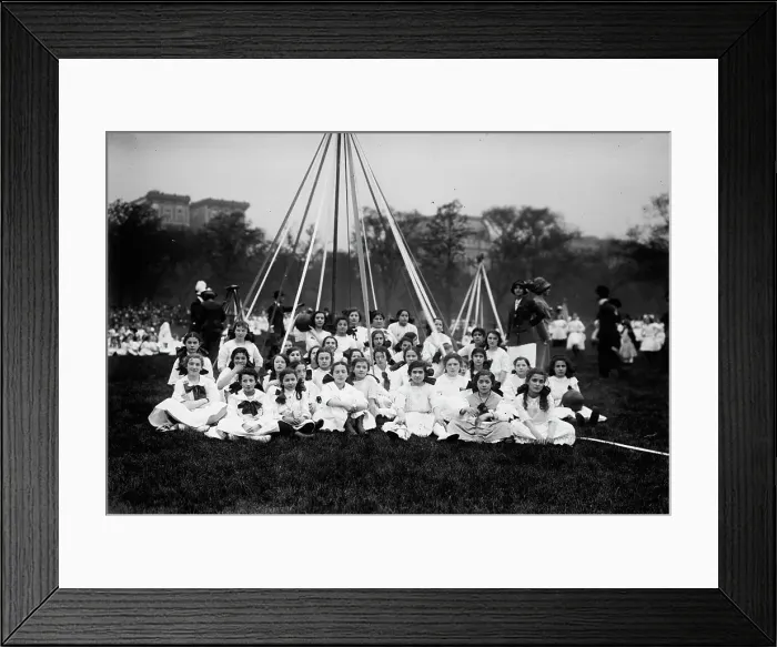 Framed Print : May Pole - Central Park, between c1910 and c1915. Creator: Bain News Service