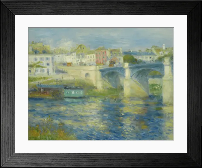 Framed Print : Bridge At Chatou, c1875. Creator: Pierre-Auguste Renoir Framed Print : Bridge At Chatou, c1875. Creator: Pierre-Auguste Renoir