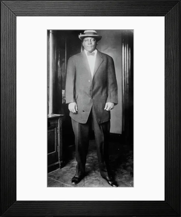 Framed Print : Jack Johnson, between c1910 and c1915. Creator: Bain News Service Framed Print : Jack Johnson, between c1910 and c1915. Creator: Bain News Service