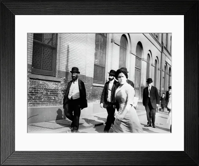 Framed Print : Jew[ish] New Year parade, N.Y. 1912. Creator: Bain News Service