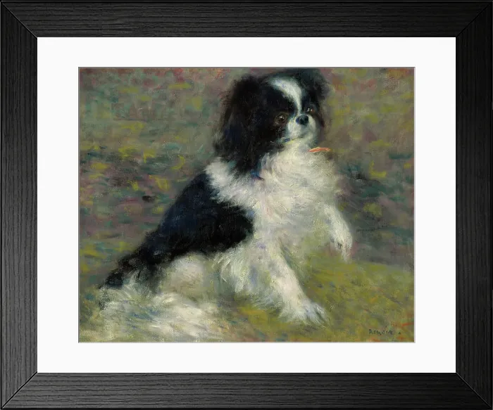 Framed Print : Tama, The Japanese Dog, c1876. Creator: Pierre-Auguste Renoir Framed Print : Tama, The Japanese Dog, c1876. Creator: Pierre-Auguste Renoir
