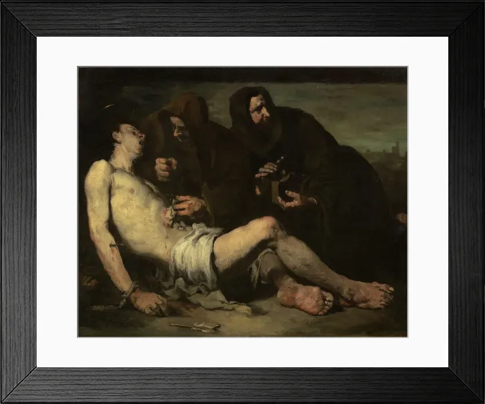 Framed Print : Saint Sebastian, Martyr, c1865. Creator: Theodule Ribot Framed Print : Saint Sebastian, Martyr, c1865. Creator: Theodule Ribot