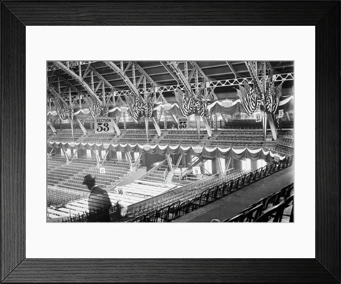 Framed Print : Inside empty Coliseum, Chicago, 1912. Creator: Bain News Service Framed Print : Inside empty Coliseum, Chicago, 1912. Creator: Bain News Service