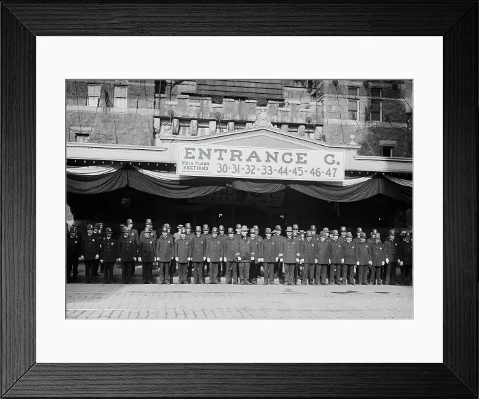 Framed Print : Chicago police at convention, 1912. Creator: Bain News Service Framed Print : Chicago police at convention, 1912. Creator: Bain News Service