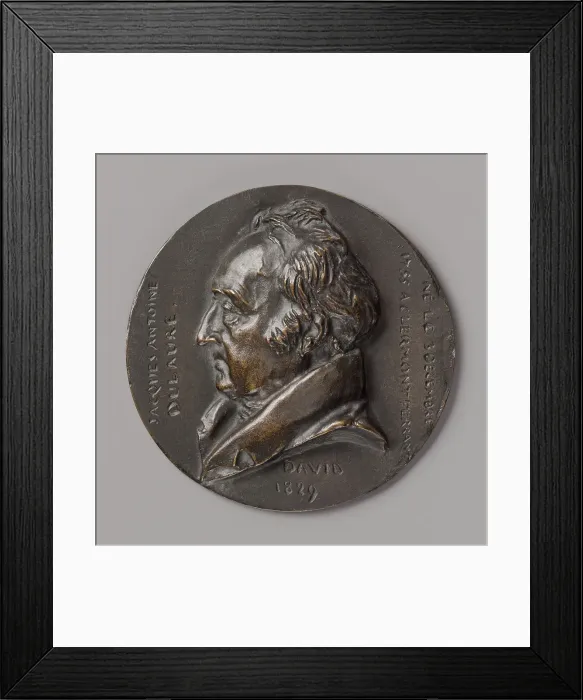 Framed Print : Jacques Antoine Dulaure, 1829. Creator: Pierre-Jean David d'Angers Framed Print : Jacques Antoine Dulaure, 1829. Creator: Pierre-Jean David d'Angers