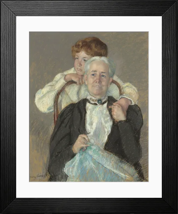 Framed Print : Portrait Of Mrs. Cyrus J. Lawrence With Her Grandson R. Lawrence Oakley, c1898. Creator: Mary Cassatt Framed Print : Portrait Of Mrs. Cyrus J. Lawrence With Her Grandson R. Lawrence Oakley, c1898. Creator: Mary Cassatt