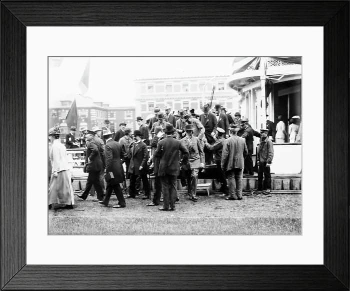 Framed Print : German Doctors at Ellis Island, 1912. Creator: Bain News Service Framed Print : German Doctors at Ellis Island, 1912. Creator: Bain News Service
