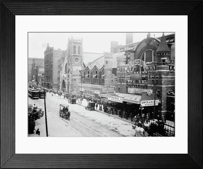Framed Print : Chicago - Coliseum (exterior), 1912. Creator: Bain News Service Framed Print : Chicago - Coliseum (exterior), 1912. Creator: Bain News Service