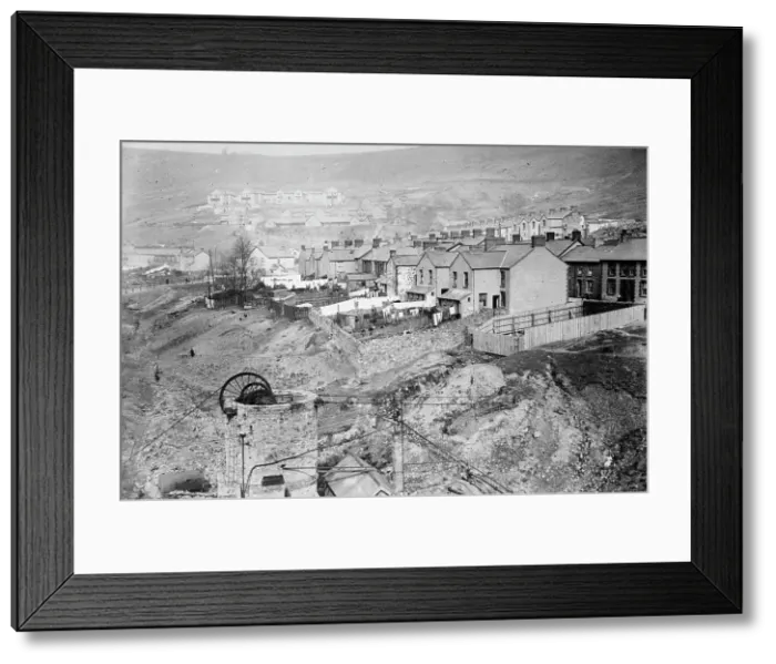 Framed Print : British coal strike - Llwynpia, South Wales. A colliery village. between c1910 and c1915. Creator: Bain News Service Framed Print : British coal strike - Llwynpia, South Wales. A colliery village. between c1910 and c1915. Creator: Bain News Service